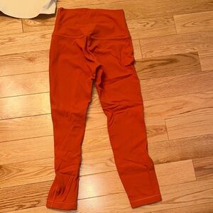 Orange Lululemon Leggings